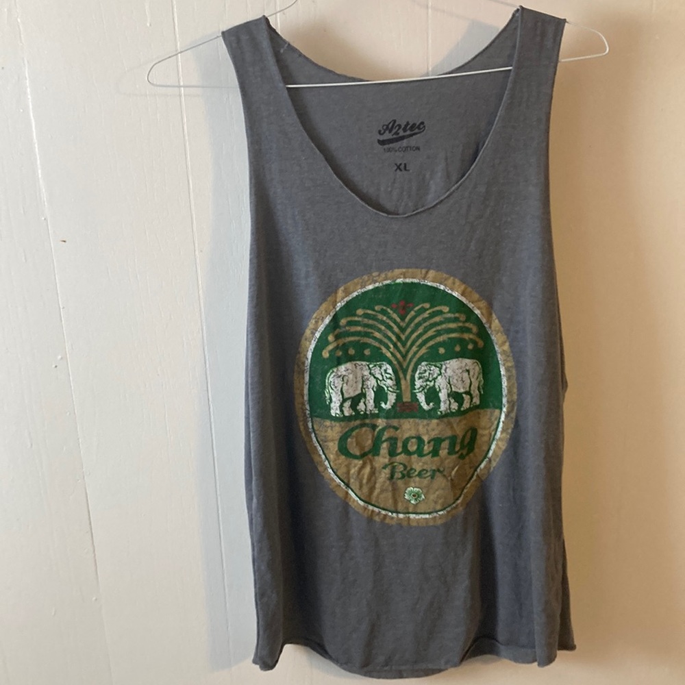 Mens XL Chang Beer tank top
